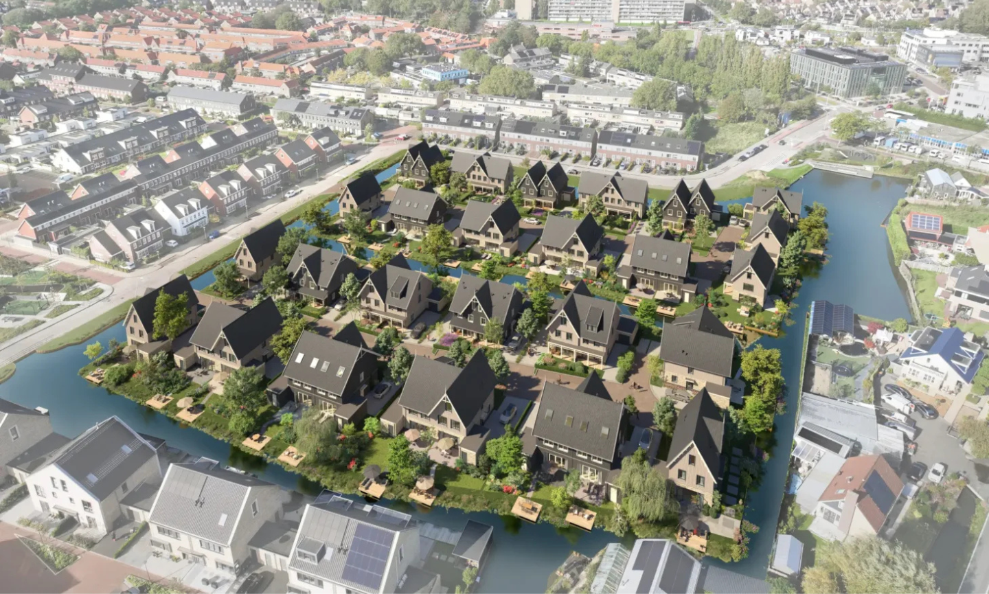 De bouw van Rieteilanden is gestart