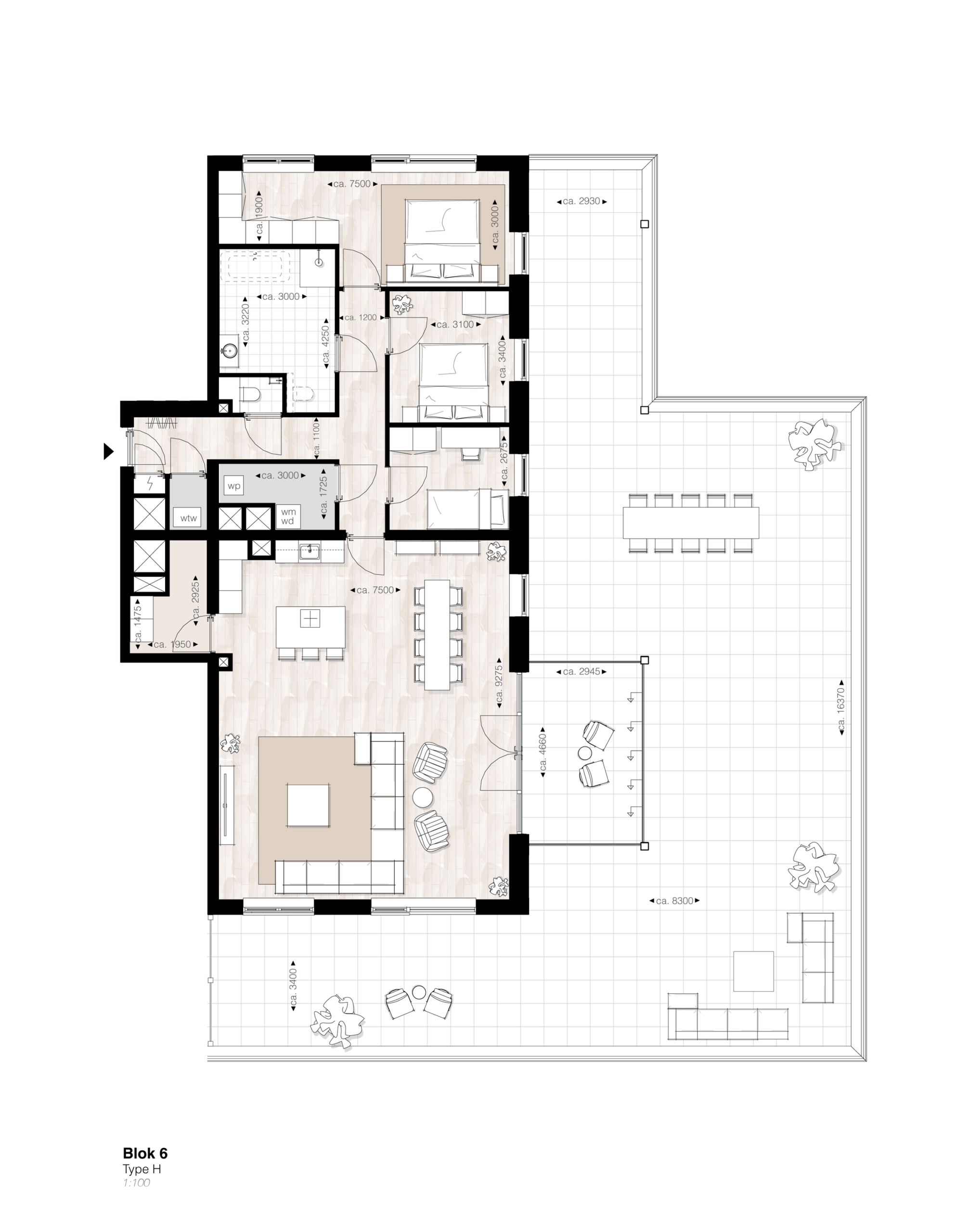 01_Blok_6_-_type_H_-_optioneel_bad_en_toilet