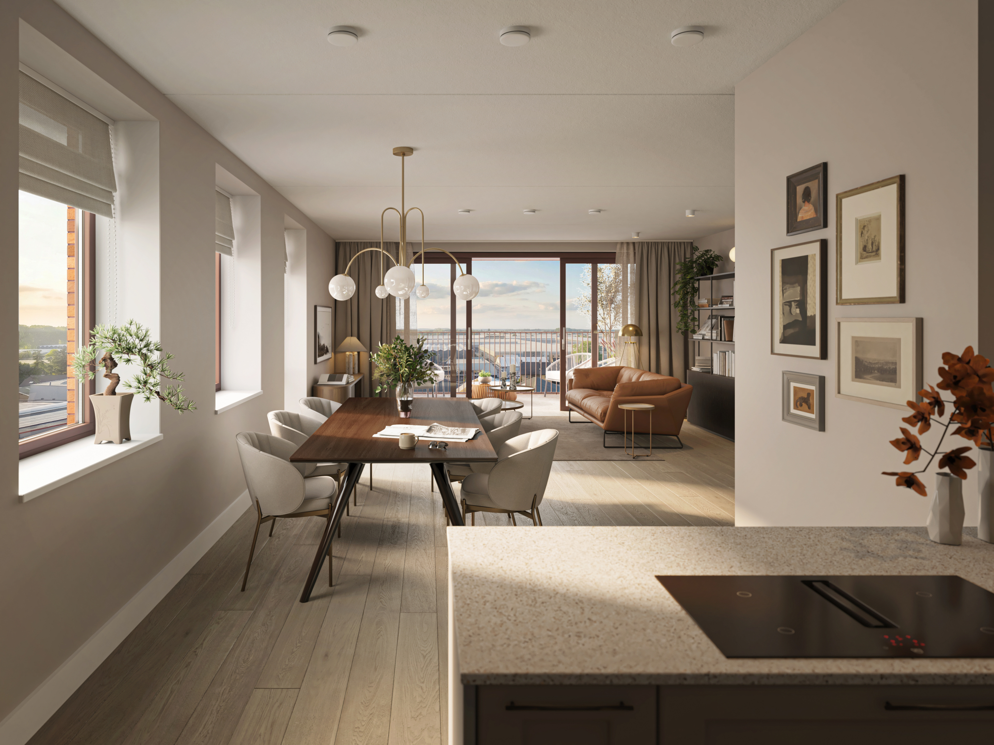 Aan De Kade Fase 2, Interieur Hoek App Bwnr 70 LR