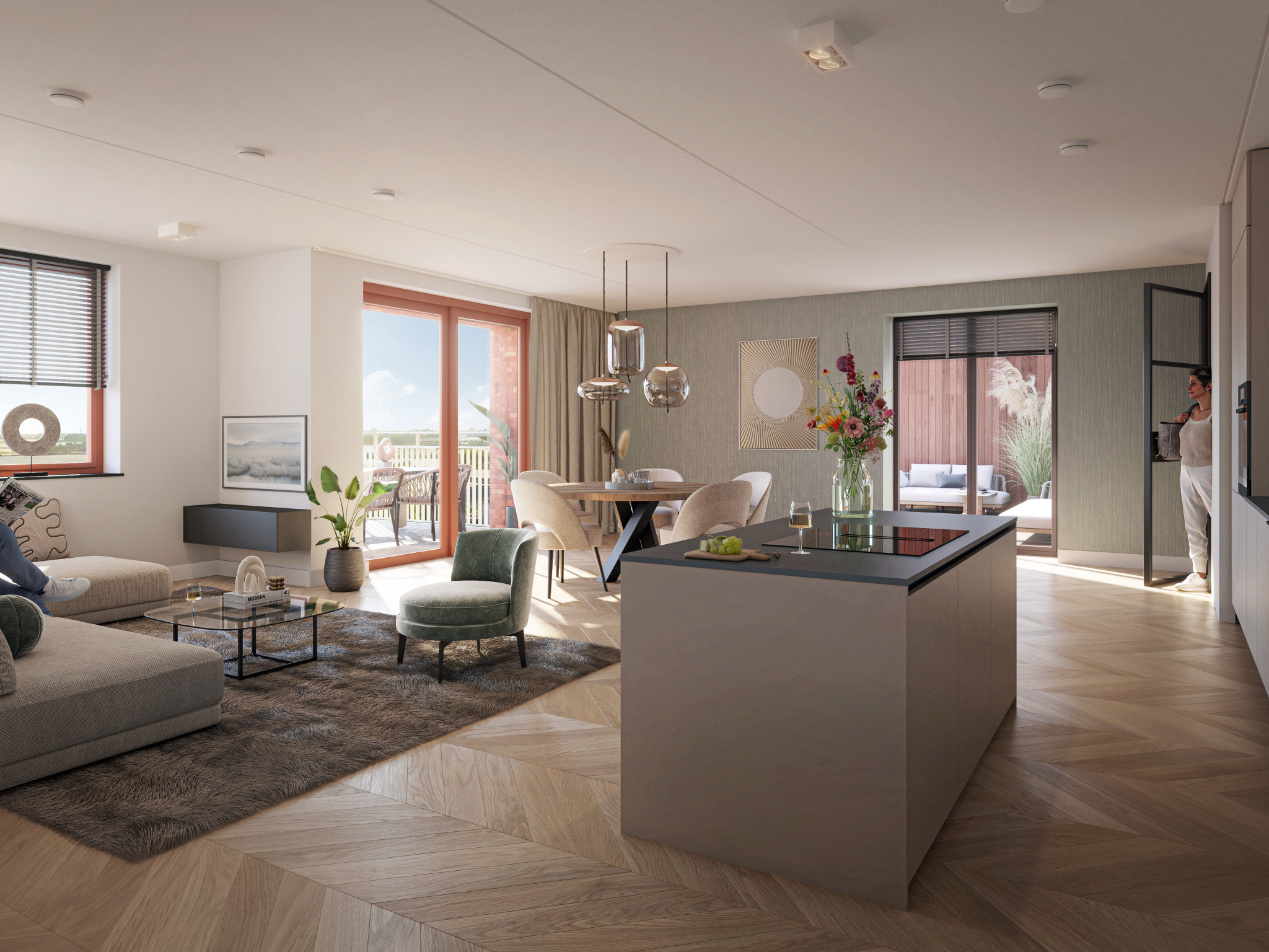 Aan De Kade Fase 2, Interieur Penthouse Bwnr 77 LR